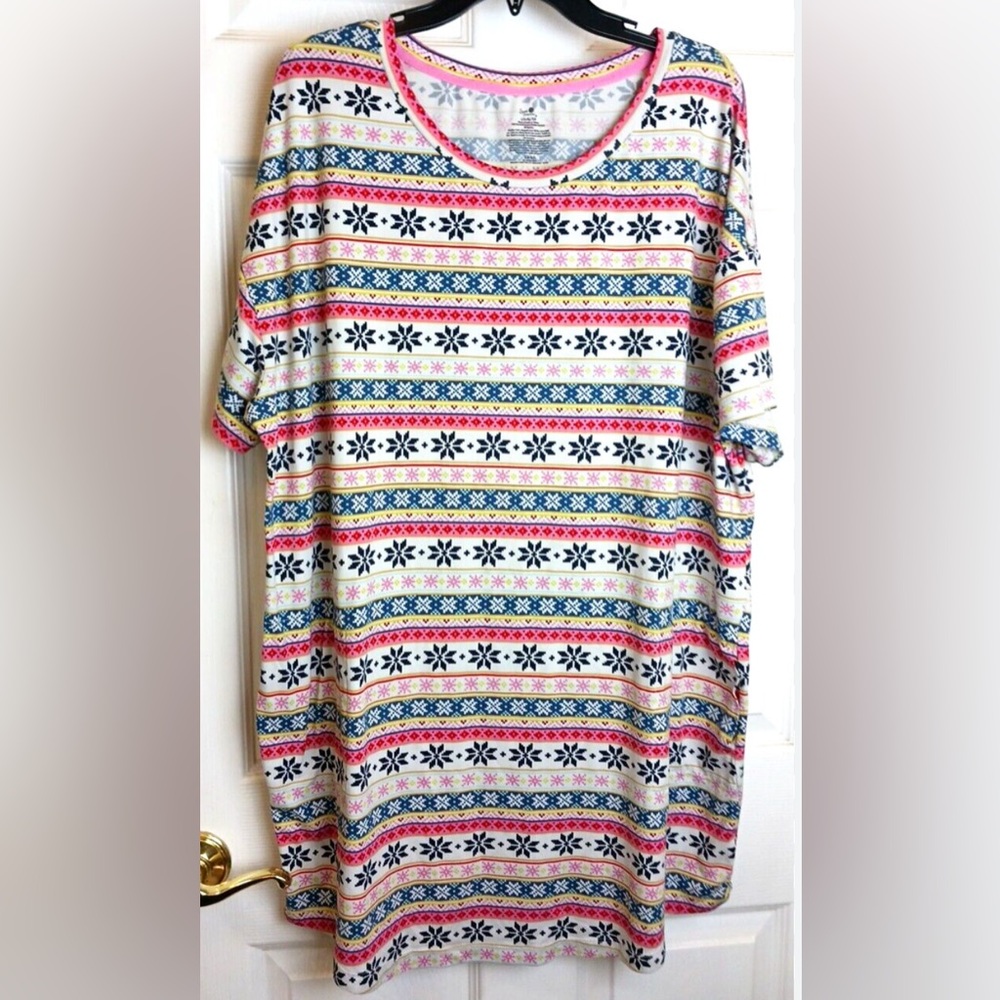 Colorful Patterned Night Shirt